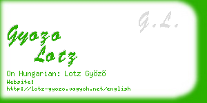 gyozo lotz business card