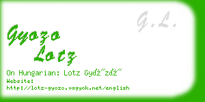gyozo lotz business card